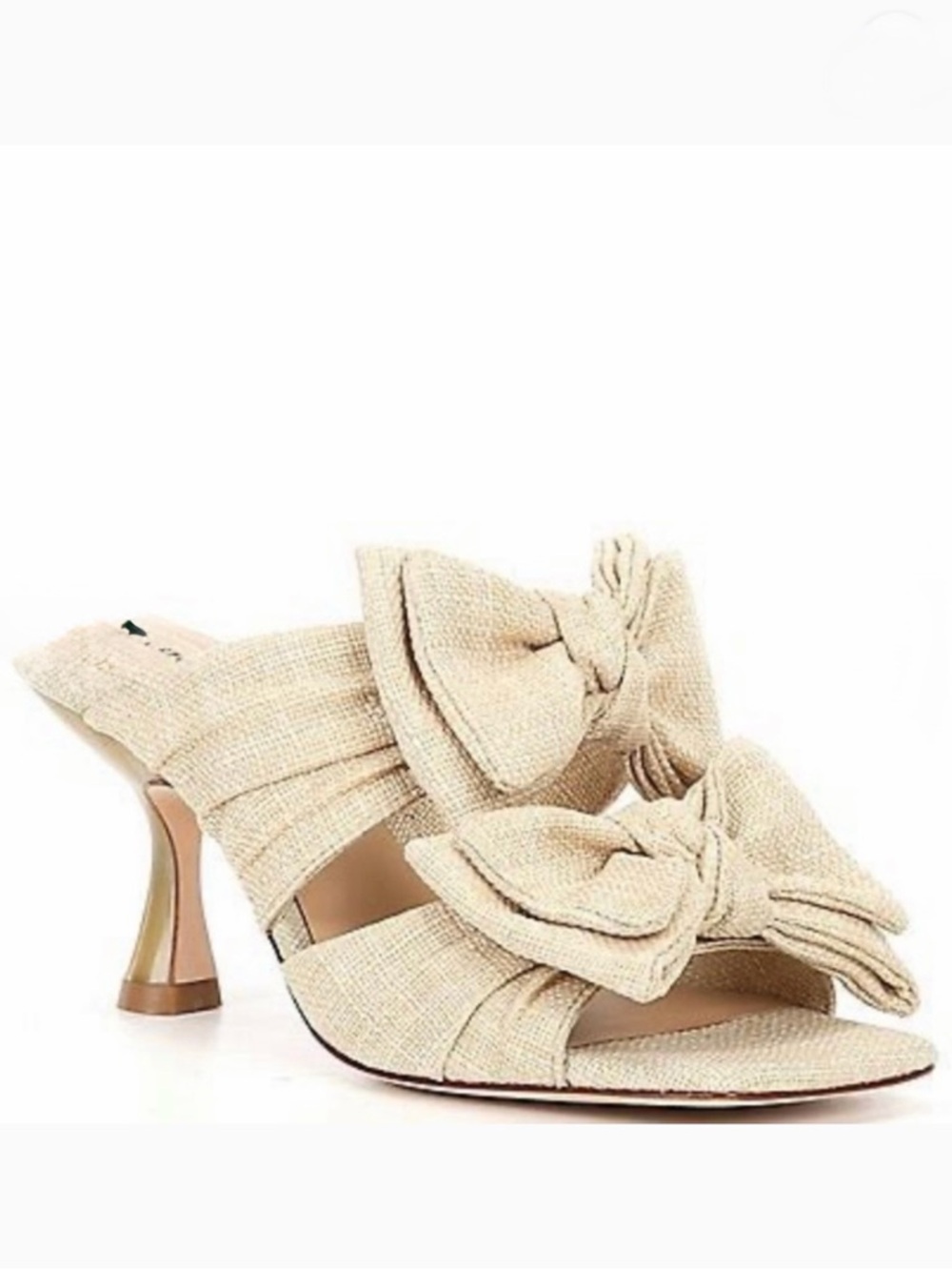 Antonio Melani Women's Tan Bow Mules